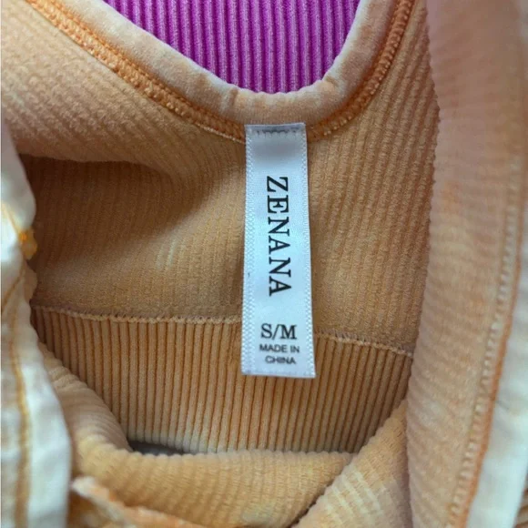 Zenana Outfitters Pink Tank Top Crop Cut Out - Picture 3 of 3